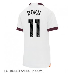 Manchester City Jeremy Doku #11 Replika Bortatröja Damer 2023-24 Kortärmad